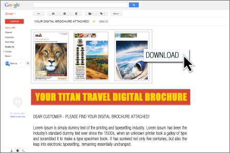 Digital Brochure Email Attachment